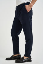 Pantaloni uomo sartoriali blu navy FALO BLU EDD 