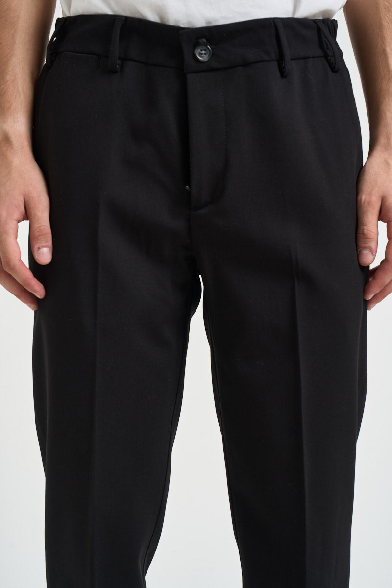 Pantaloni uomo sartoriali neri FALO NERO EDD 