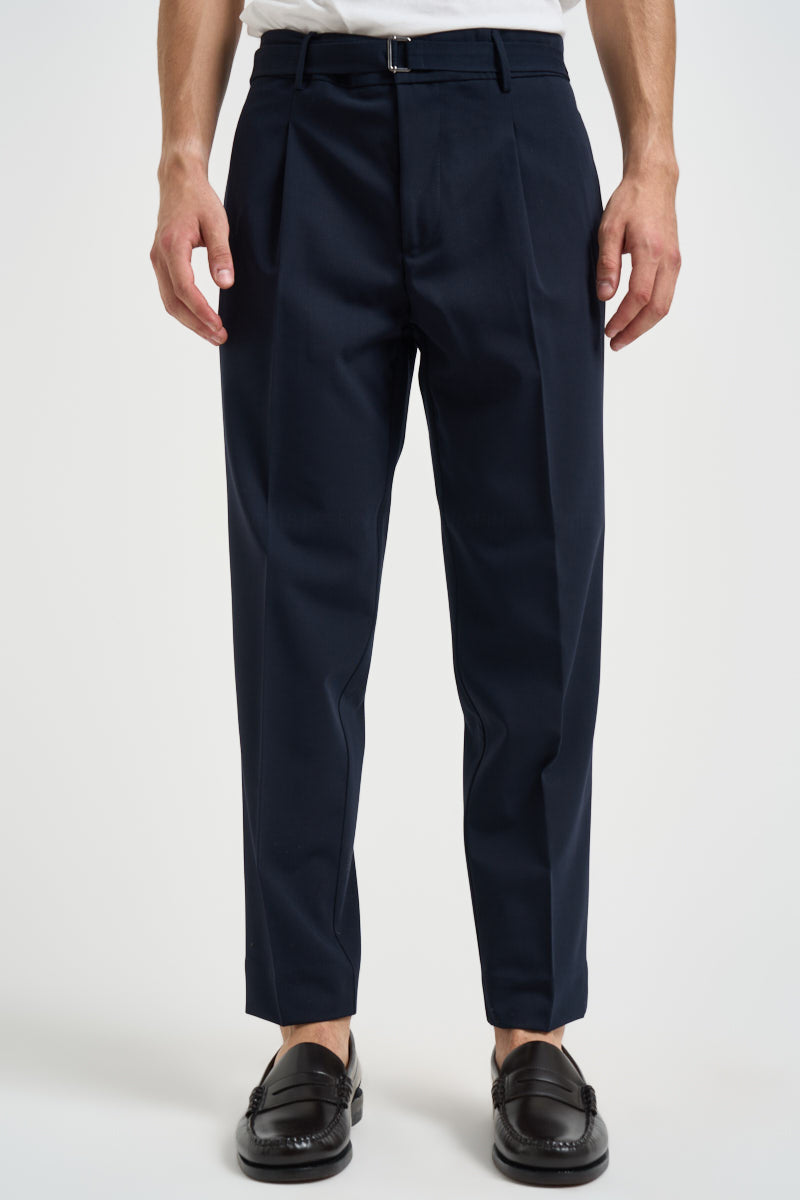 Pantaloni uomo con cintura blu navy FUOCO BLU EDD 