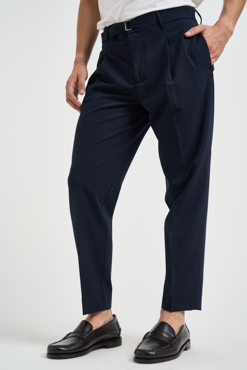 Pantaloni uomo con cintura blu navy FUOCO BLU EDD 