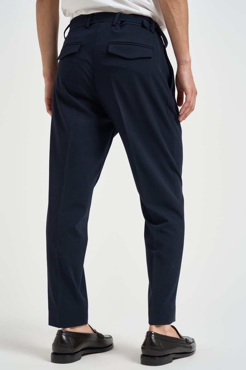 Pantaloni uomo con cintura blu navy FUOCO BLU EDD 