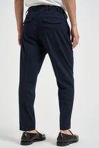 Pantaloni uomo con cintura blu navy FUOCO BLU EDD 