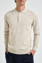 Polo uomo in maglia ecrù PROSECCO ECRU EDD 