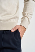 Polo uomo in maglia ecrù PROSECCO ECRU EDD 
