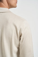 Polo uomo in maglia ecrù PROSECCO ECRU EDD 