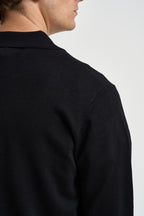 Polo uomo in maglia nera PROSECCO NERO EDD 