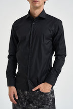 Camicia uomo classica nera SINFONIA NERO EDD 