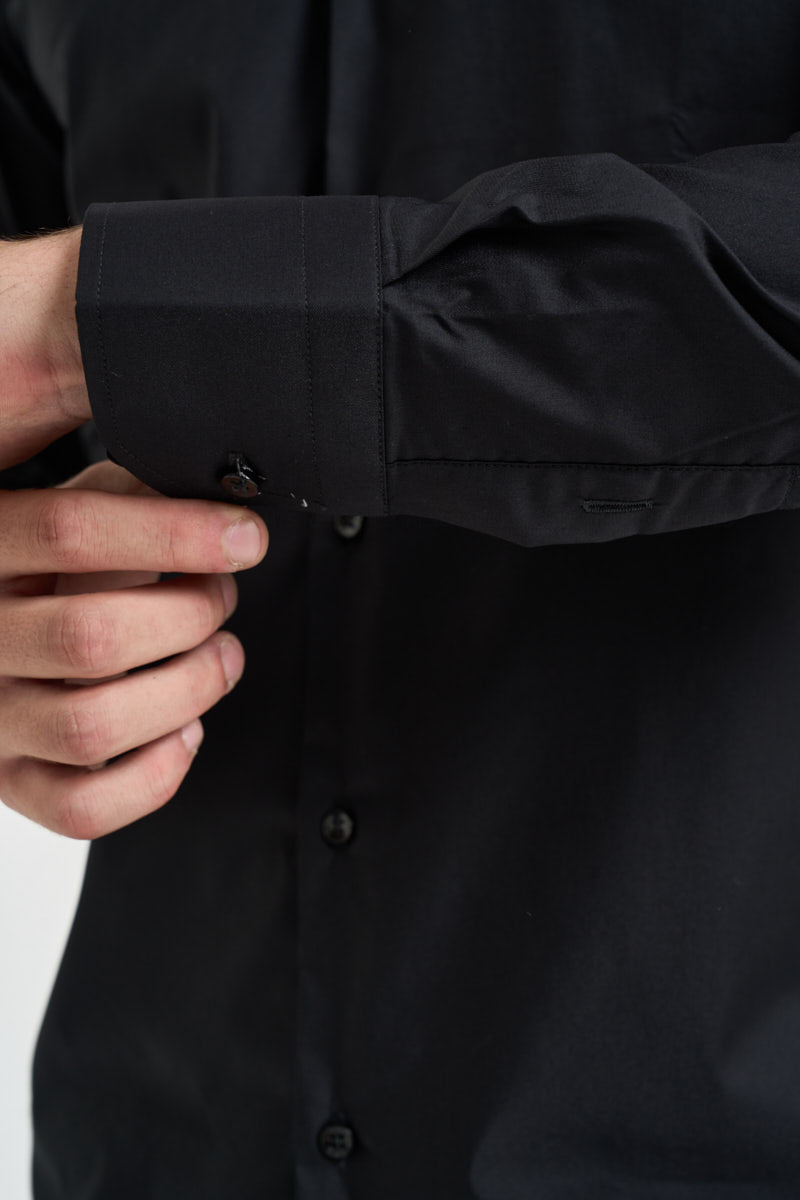 Camicia uomo classica nera SINFONIA NERO EDD 