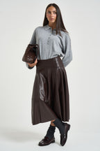 Polo donna in maglia grigia 0011 GRIGIO ELEH 