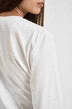 Maglia donna con fiocco frontale bianca 0147 BIANCO ELEH 