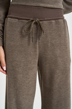 Pantalone donna tuta con coulisse tortora 0240 FANGO ELEH 