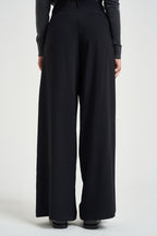 Pantaloni donna a palazzo neri 0271 NERO ELEH 