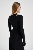 Abito donna lungo nero 0286 NERO ELEH 