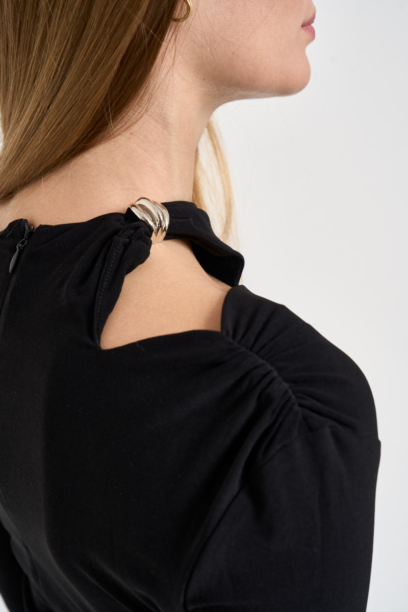 Abito donna lungo nero 0286 NERO ELEH 
