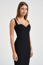 Abito donna midi nero AB002 110 ELISABETTA FRANCHI 
