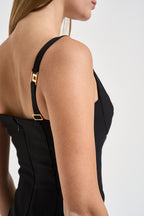 Abito donna midi nero AB002 110 ELISABETTA FRANCHI 