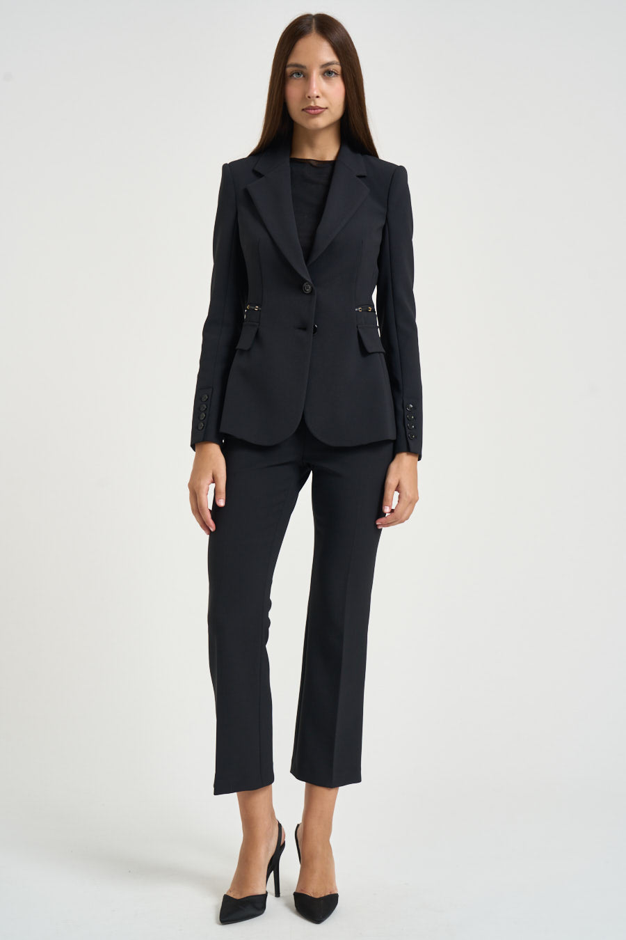 Blazer donna monopetto nero GI274 110 ELISABETTA FRANCHI 