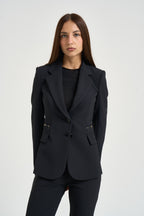 Blazer donna monopetto nero GI274 110 ELISABETTA FRANCHI 