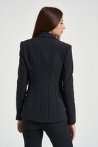 Blazer donna monopetto nero GI274 110 ELISABETTA FRANCHI 