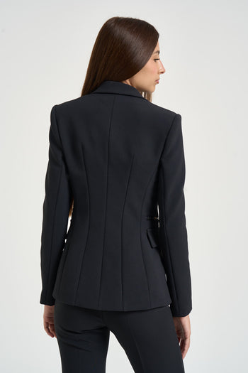 Blazer donna monopetto nero - 6