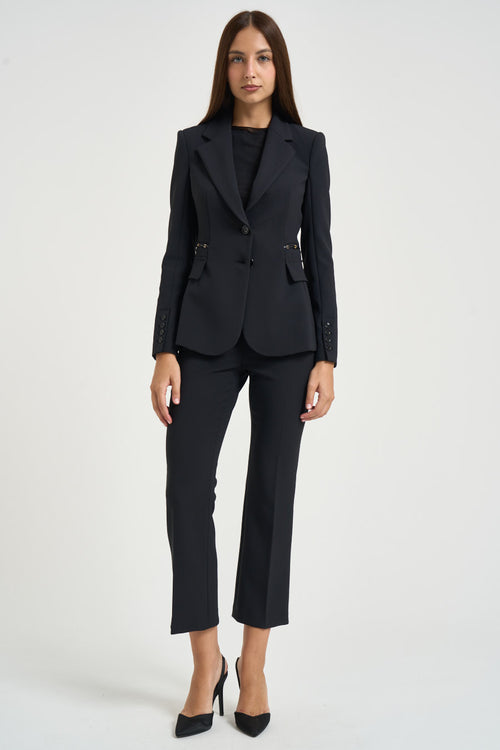 Blazer donna monopetto nero - 1