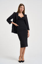 Blazer donna monopetto nero GI275 110 ELISABETTA FRANCHI 