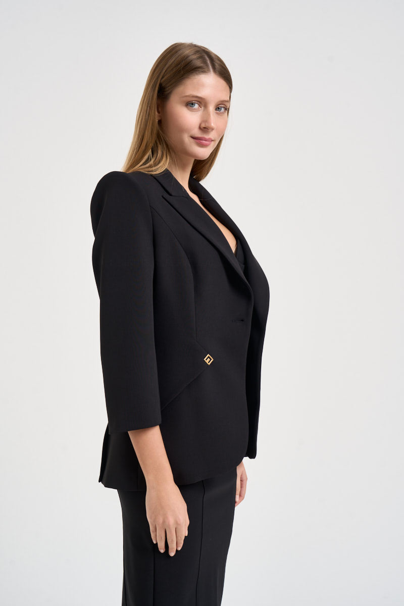 Blazer donna monopetto nero GI275 110 ELISABETTA FRANCHI 
