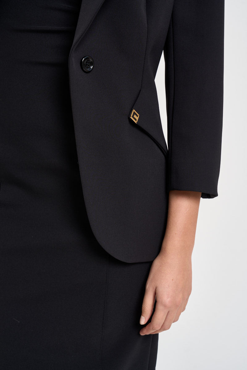 Blazer donna monopetto nero GI275 110 ELISABETTA FRANCHI 