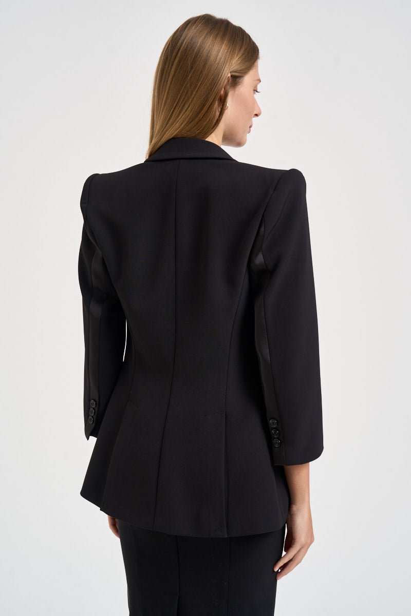 Blazer donna monopetto nero GI275 110 ELISABETTA FRANCHI 