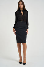 Gonna donna a tubino nera GO223 110 ELISABETTA FRANCHI 