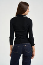 Maglia donna tricot nera MK17B 685 ELISABETTA FRANCHI 