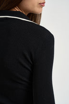 Maglia donna tricot nera MK17B 685 ELISABETTA FRANCHI 