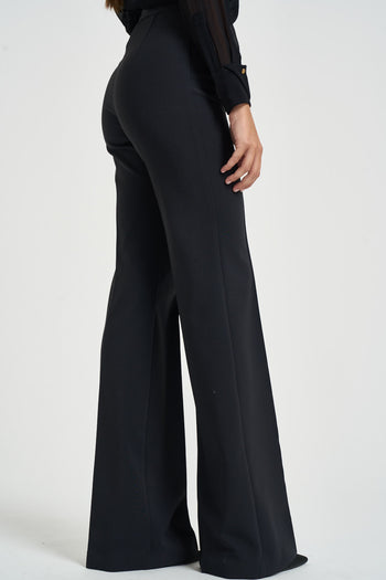 Pantalone donna a vita alta nero - 4