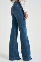 Jeans donna a zampa blu PJ12D 66E2139 ELISABETTA FRANCHI 