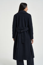 Cappotto donna lungo blu notte COLIMBO 005 EMME 