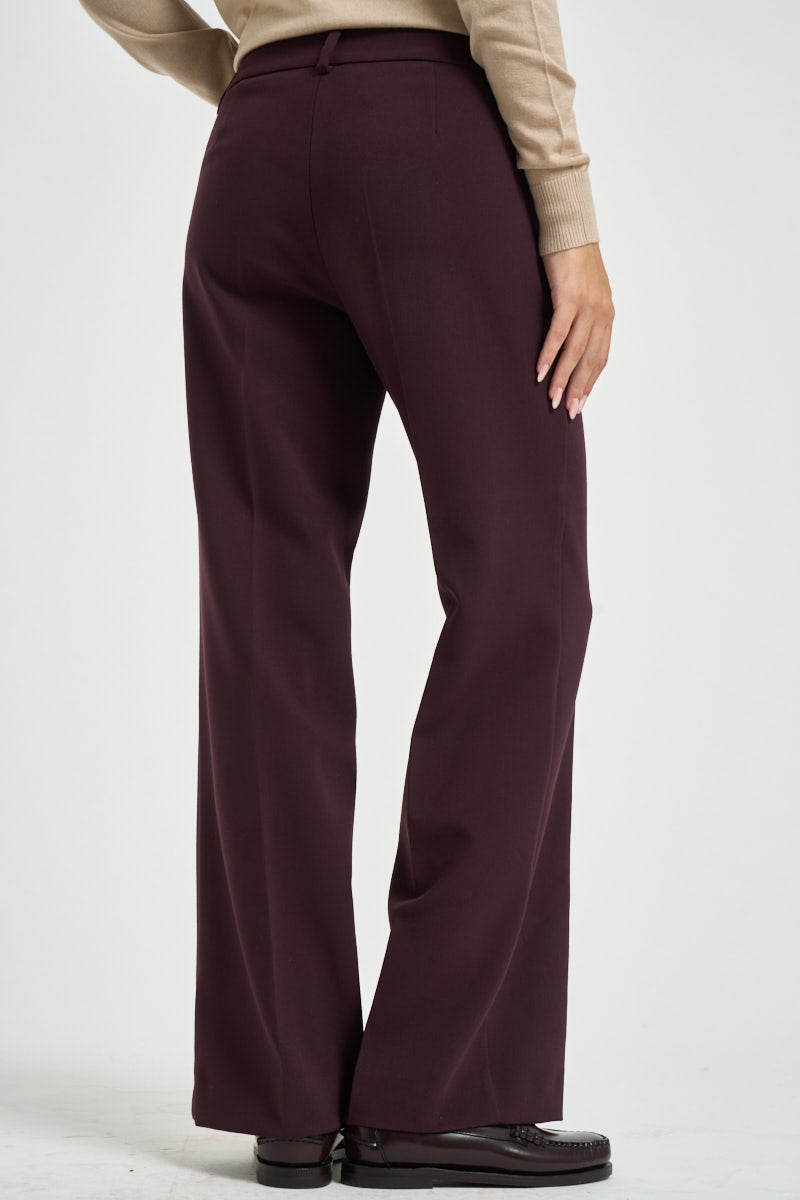 Pantaloni donna sartoriali bordeaux EFFIGE2 004 EMME 