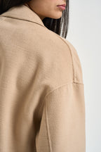 Cappotto donna corto beige FLIPPER 003 EMME 