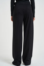 Pantaloni donna gamba larga neri PALACE 005 EMME 