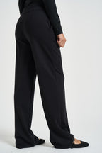 Pantaloni donna gamba larga neri PALACE 005 EMME 