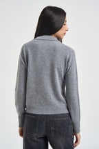 Maglia donna polo grigio mélange SPONDA 002 EMME 