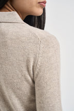 Maglia donna polo sabbia mèlange SPONDA 006 EMME 