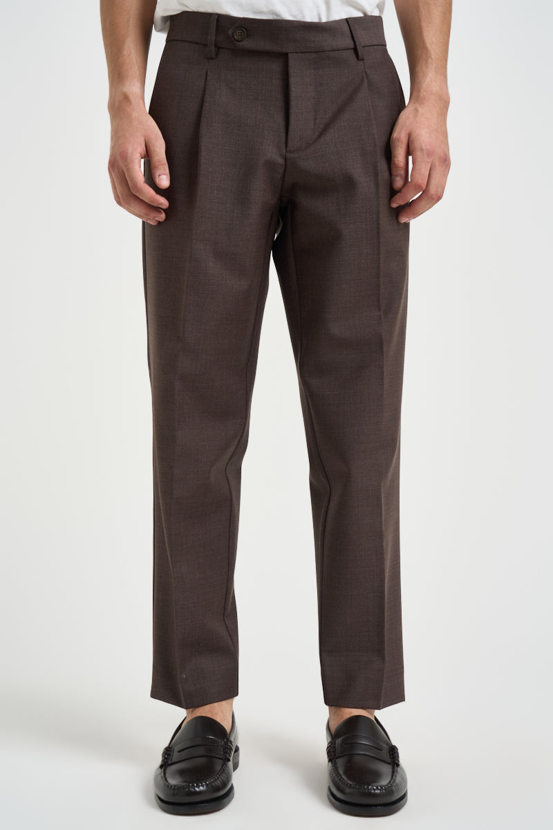 Pantaloni uomo sartoriali marroni ARTEMISFRANCO MORO FILATI MARCHESI ANDRESANI 