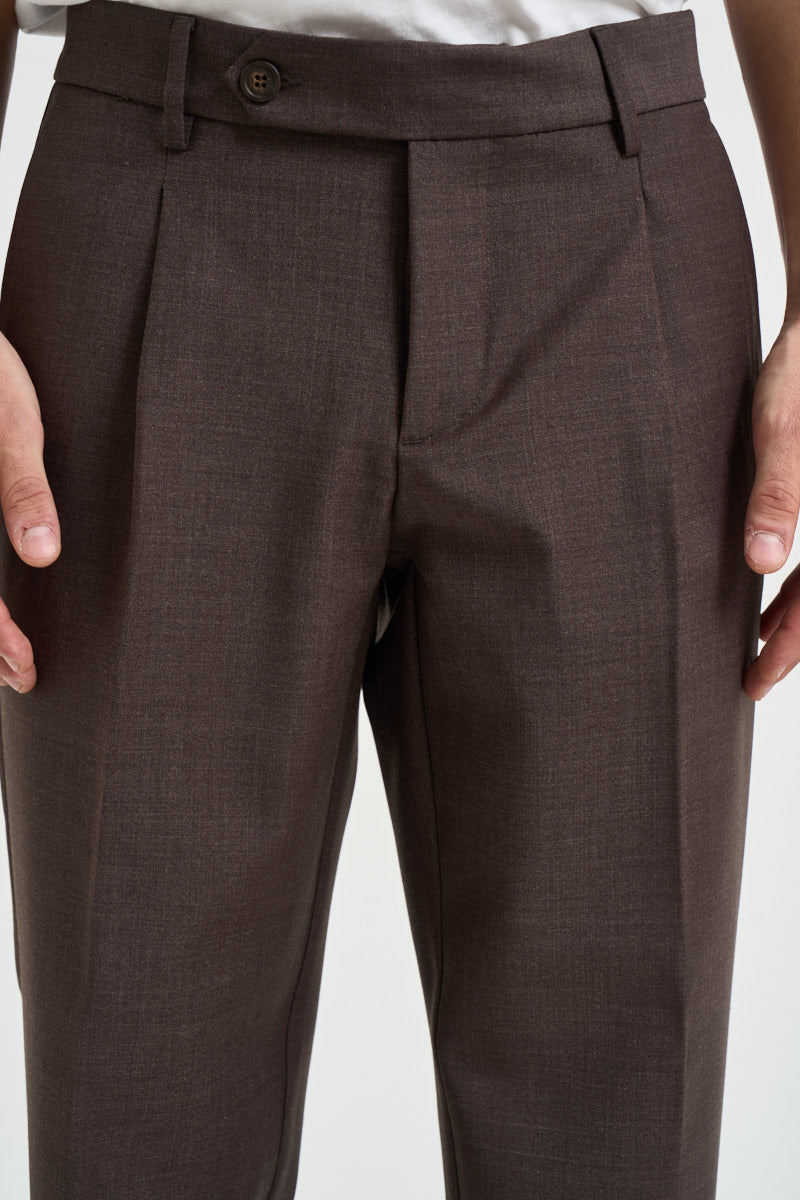 Pantaloni uomo sartoriali marroni ARTEMISFRANCO MORO FILATI MARCHESI ANDRESANI 