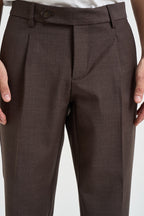 Pantaloni uomo sartoriali marroni ARTEMISFRANCO MORO FILATI MARCHESI ANDRESANI 