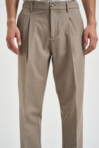 Pantaloni uomo sartoriali tortora ESPERIAFRANCO BEIGE FILATI MARCHESI ANDRESANI 