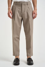 Pantaloni uomo sartoriali tortora ESPERIAFRANCO BEIGE FILATI MARCHESI ANDRESANI 