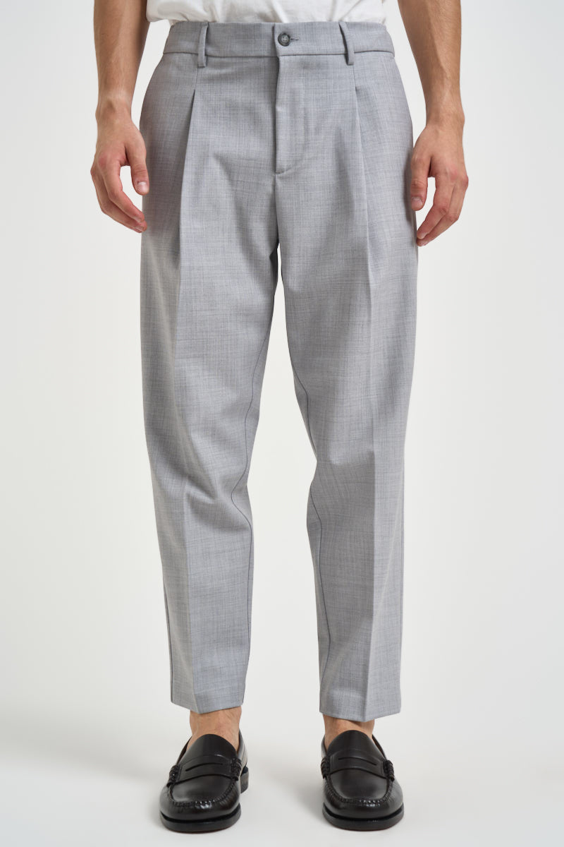 Pantaloni uomo sartoriali grigio chiaro mèlange ESPERIAFRANCO GRIGIO FILATI MARCHESI ANDRESANI 