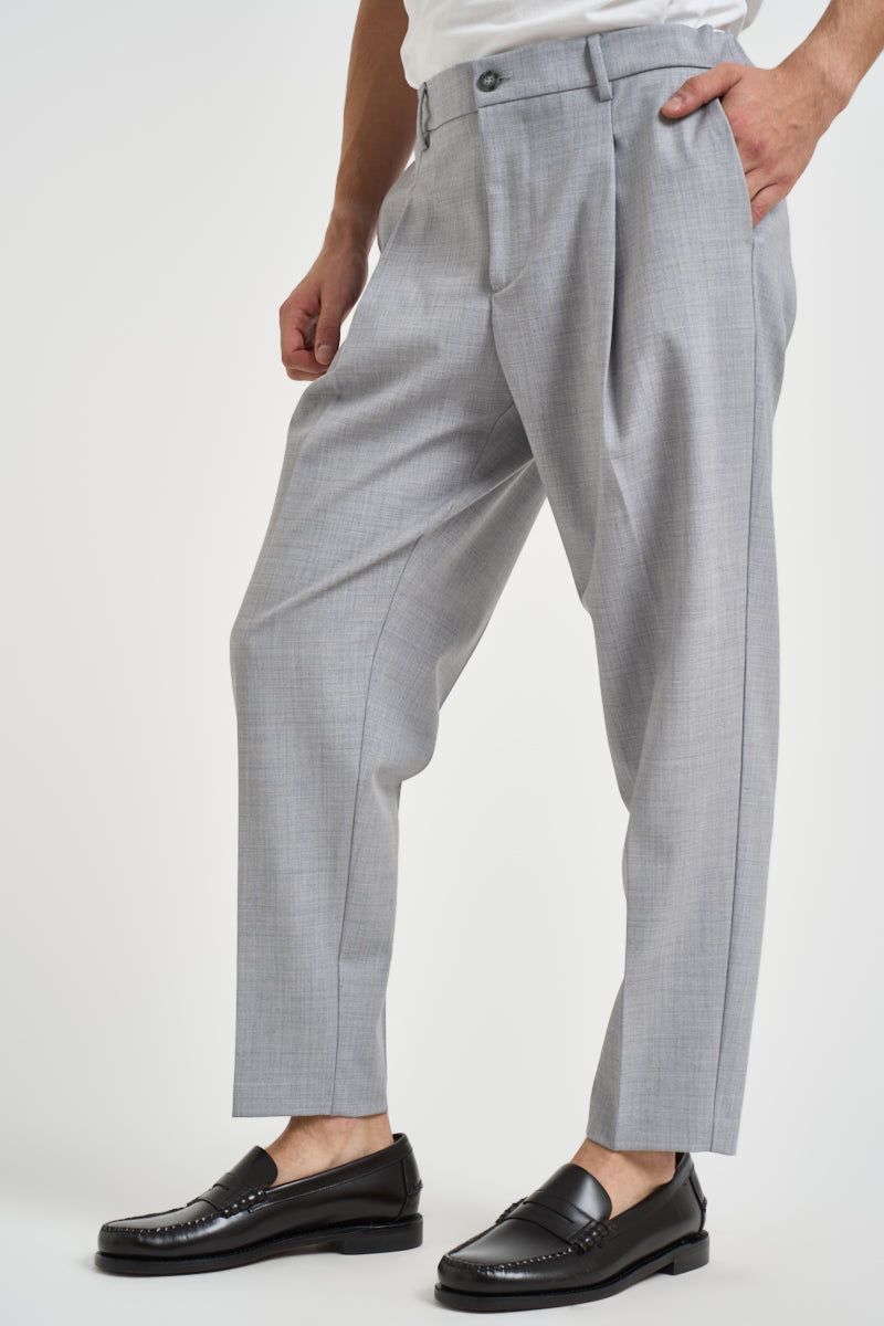 Pantaloni uomo sartoriali grigio chiaro mèlange ESPERIAFRANCO GRIGIO FILATI MARCHESI ANDRESANI 