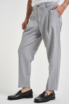 Pantaloni uomo sartoriali grigio chiaro mèlange ESPERIAFRANCO GRIGIO FILATI MARCHESI ANDRESANI 
