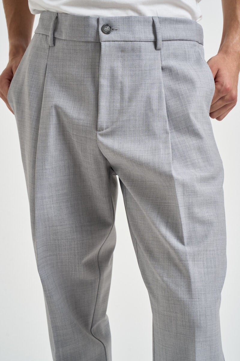 Pantaloni uomo sartoriali grigio chiaro mèlange ESPERIAFRANCO GRIGIO FILATI MARCHESI ANDRESANI 